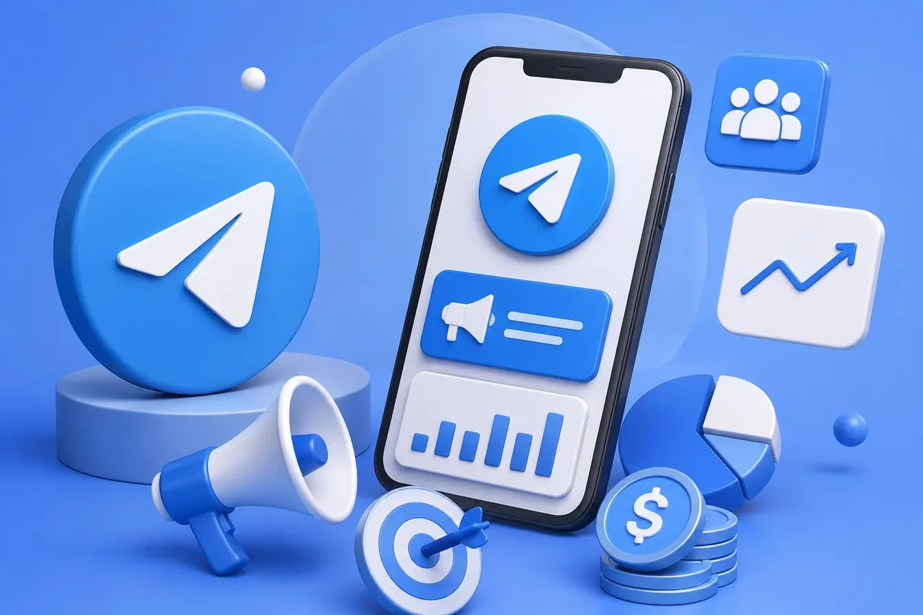 Telegram Ads бонус - лама с телефоном